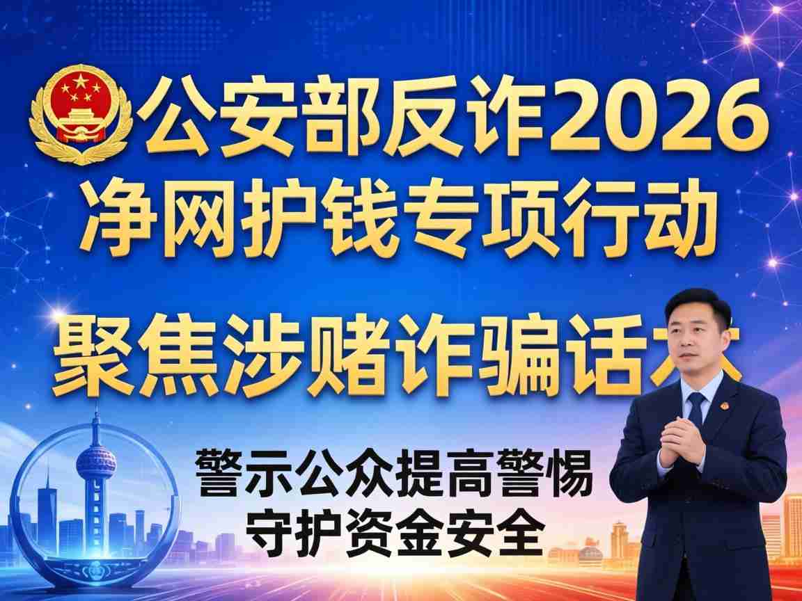 公安部反诈2026年净网护钱专项行动 | 涉赌诈骗话术警示