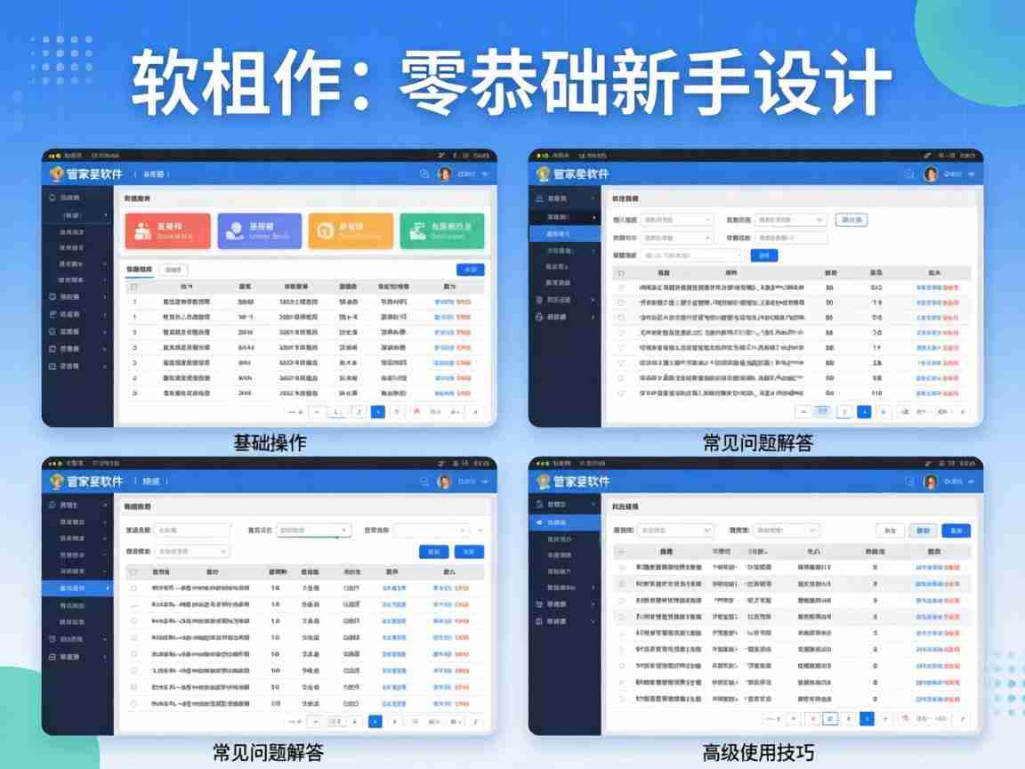 908444王中王精英高手：管家婆软件零基础新手实操教程与使用技巧