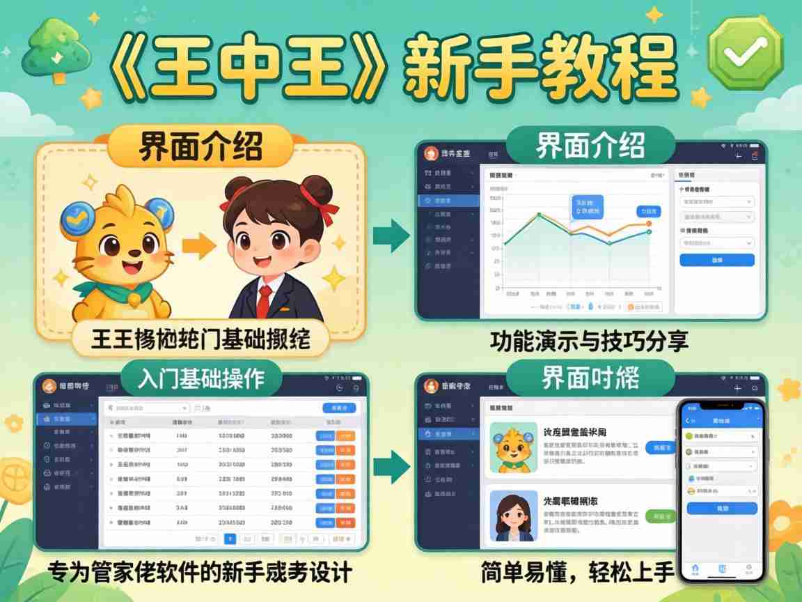 王中王中特免费公开资料选1王中王 管家婆软件零基础新手实操教程与使用技巧