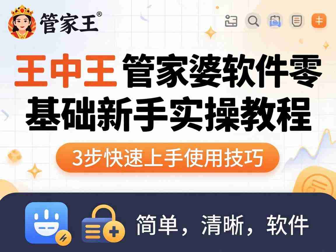 77970王中王 管家婆软件零基础新手实操教程 3步快速上手使用技巧