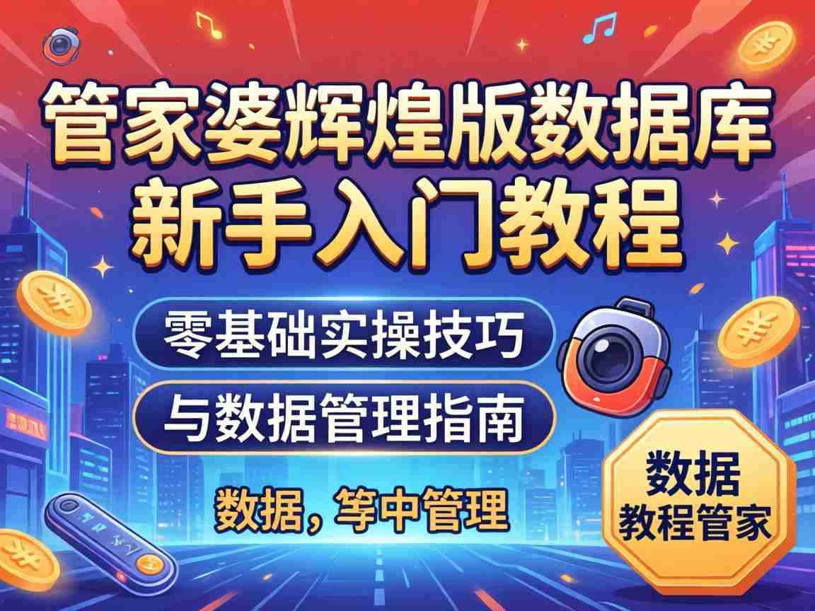 管家婆辉煌版数据库新手入门教程 零基础实操技巧与数据管理指南