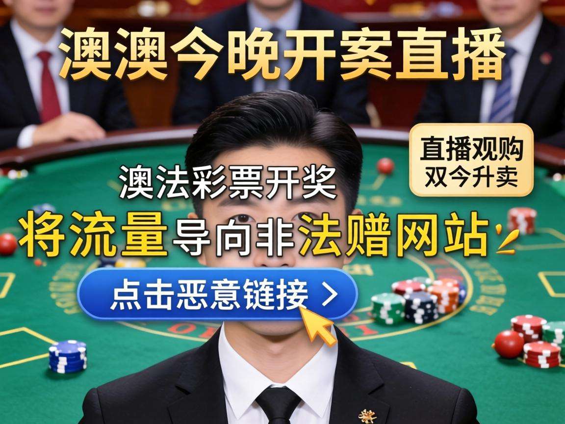 新澳今晚开奖直播是诈骗!揭秘非法赌博引流陷阱