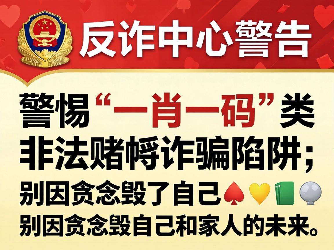 公安部反诈中心提醒：警惕“一肖一码”类非法赌博诈骗陷阱