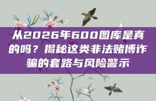 从2026年600图库是真的吗?揭秘这类非法赌博诈骗的套路与风险警示